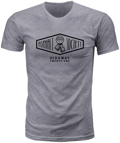 Highway 21 Asphalt Society Tee - Heather Grey SM