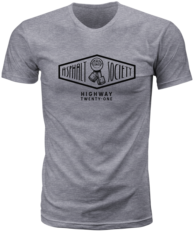 Highway 21 Asphalt Society Tee - Heather Grey SM