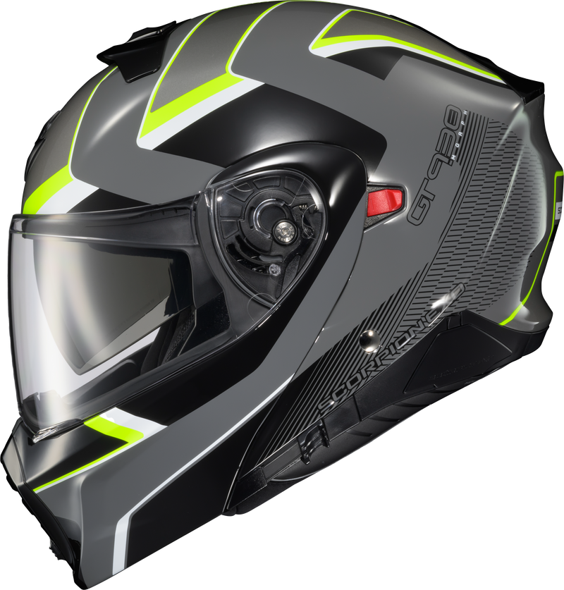 Scorpion EXO EXO-GT930 Transformer Helmet - Morph Grey/HI-VIZ 2x