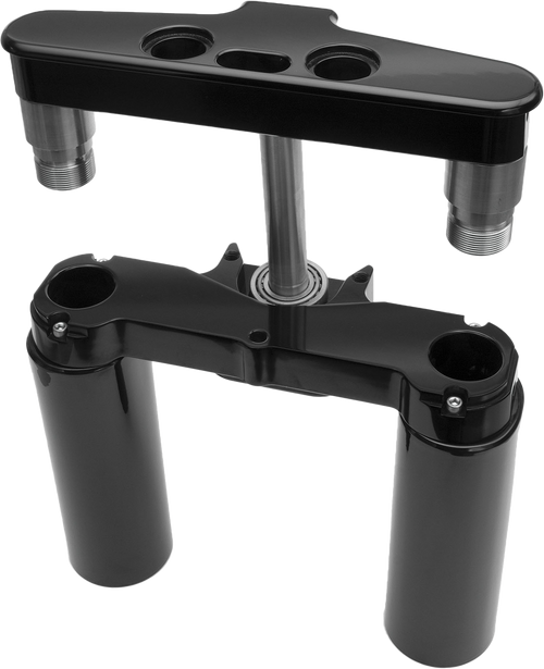 Hawg Halters Inc Raked Triple Trees - Tripple Trees 41mm Black Custom