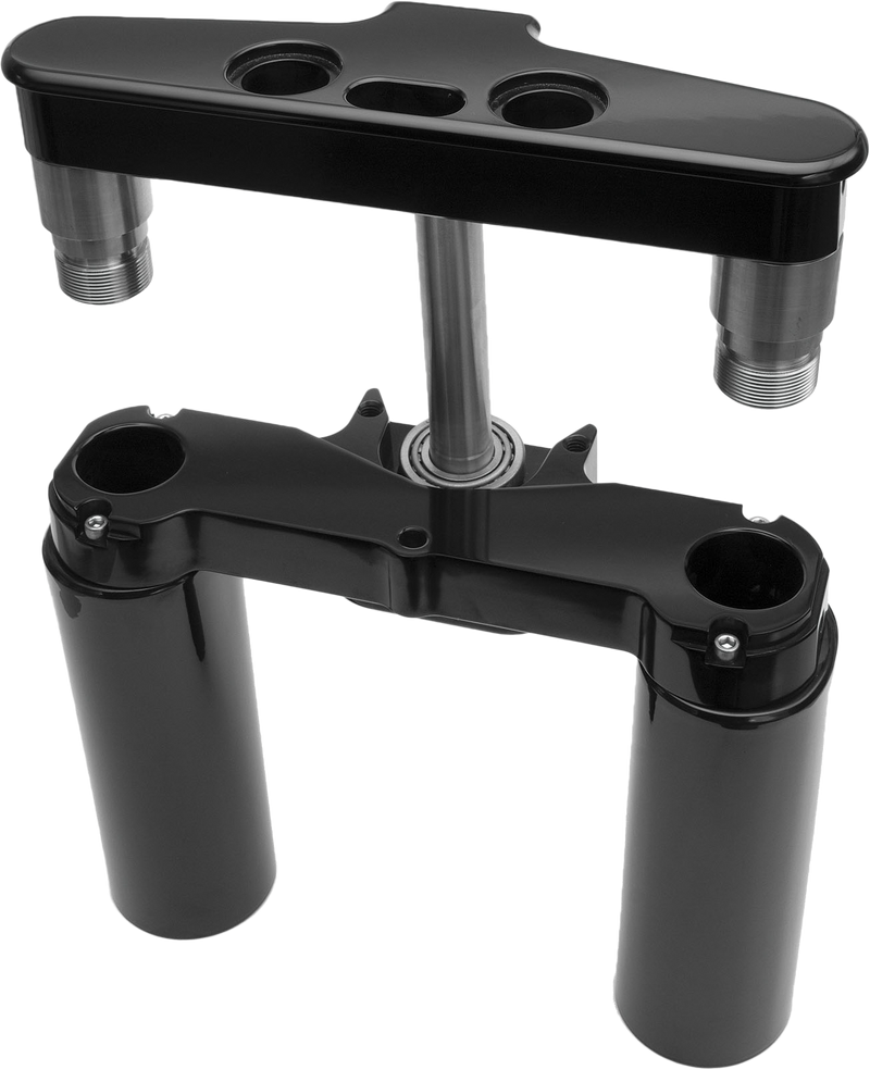 Hawg Halters Inc Raked Triple Trees - Tripple Trees 41mm Black Custom