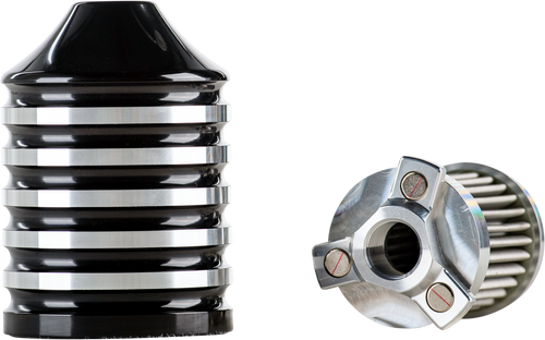 Harddrive Billet Reusable Oil Filter - Black