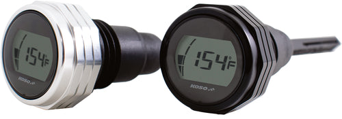 Koso Digital Oil Temperature Dipstick - Silver `17-UP Touring Models