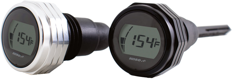 Koso Digital Oil Temperature Dipstick - Silver `17-UP Touring Models