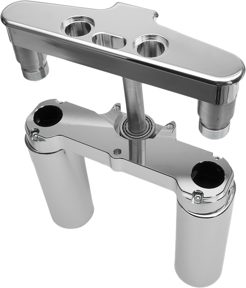 Hawg Halters Inc Raked Triple Trees - Tripple Trees 41mm Chrome Custom