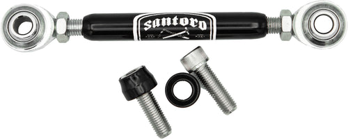 Santoro Fabworx Shift Linkage - MID-Ctrls Black M8 Softail