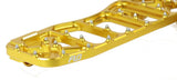 Flo Motorsports V5 Floorboards - Gold - Harley Touring & Softail