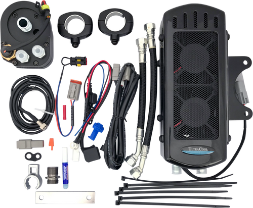 Ultracool TC Side Mount Oil Cooler - Touring `2009-2016 Gloss BLK