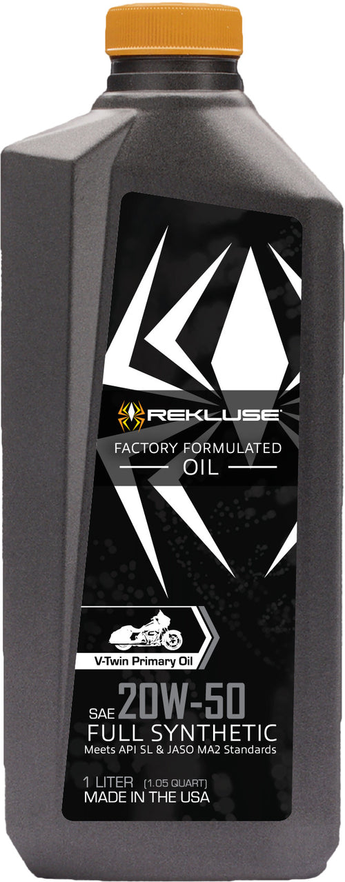 Rekluse Racing Primary V-Twin Oil - Full SYN V-Twin OIL 20w50 1l