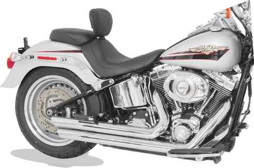 Mustang Motorcycle Solo with Driver Backrest Original — 2006-2017 Harley-Davidson Softail Wide