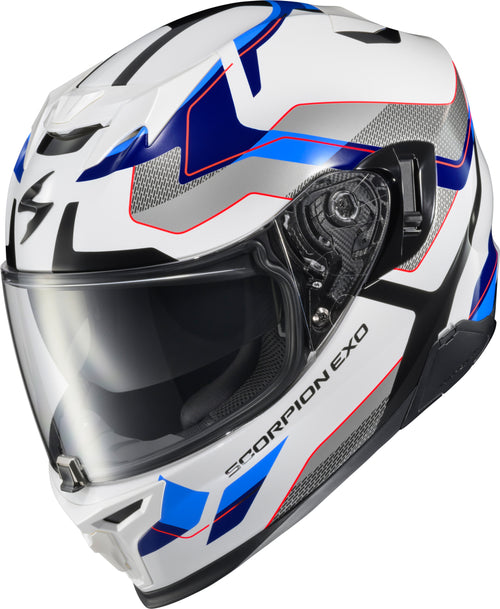 Scorpion EXO EXO-T520 Full-Face Helmet - Full Face Helmet Zuse White/Blue XL