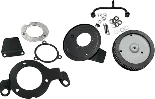 Harddrive M8 Hi Performance Air Cleaner Kit - Round HI Perform Satin Black A/C…