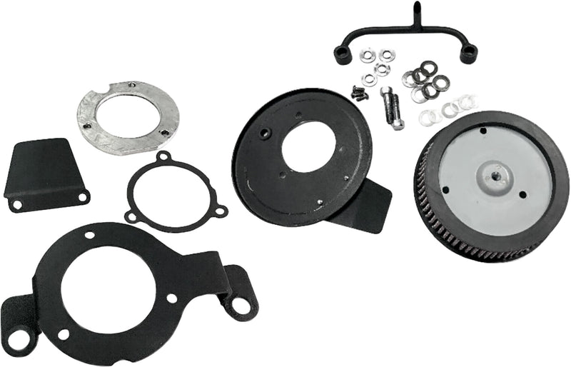 Harddrive M8 Hi Performance Air Cleaner Kit - Round HI Perform Satin Black A/C…
