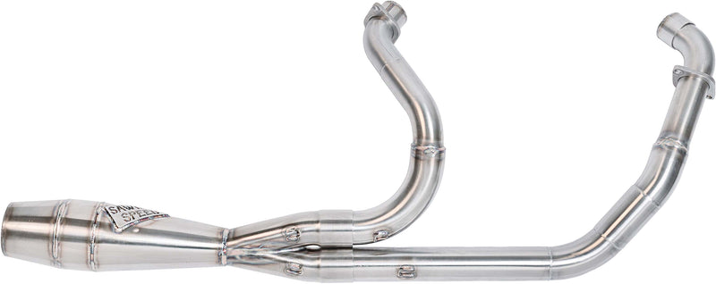 Sawicki Indian Shorty Cannon Exhaust - Chief Brushed SS