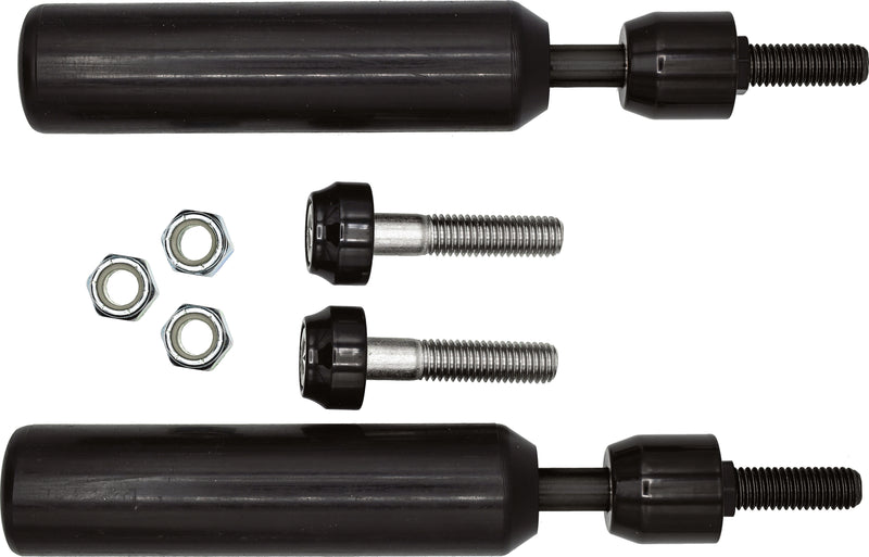 Santoro Fabworx Shock Mount Sliders - Black Dyna 2009-2017