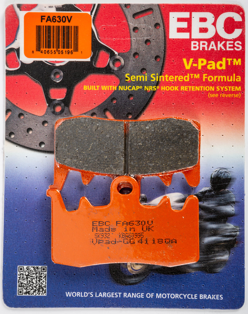 EBC Semi-Sintered Brake Pads - Fa630v Semi-Sintered V Series
