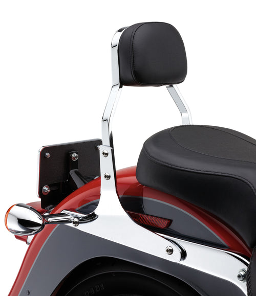Cobra Square Sissy Bar - Chrome Flst 2000-2006