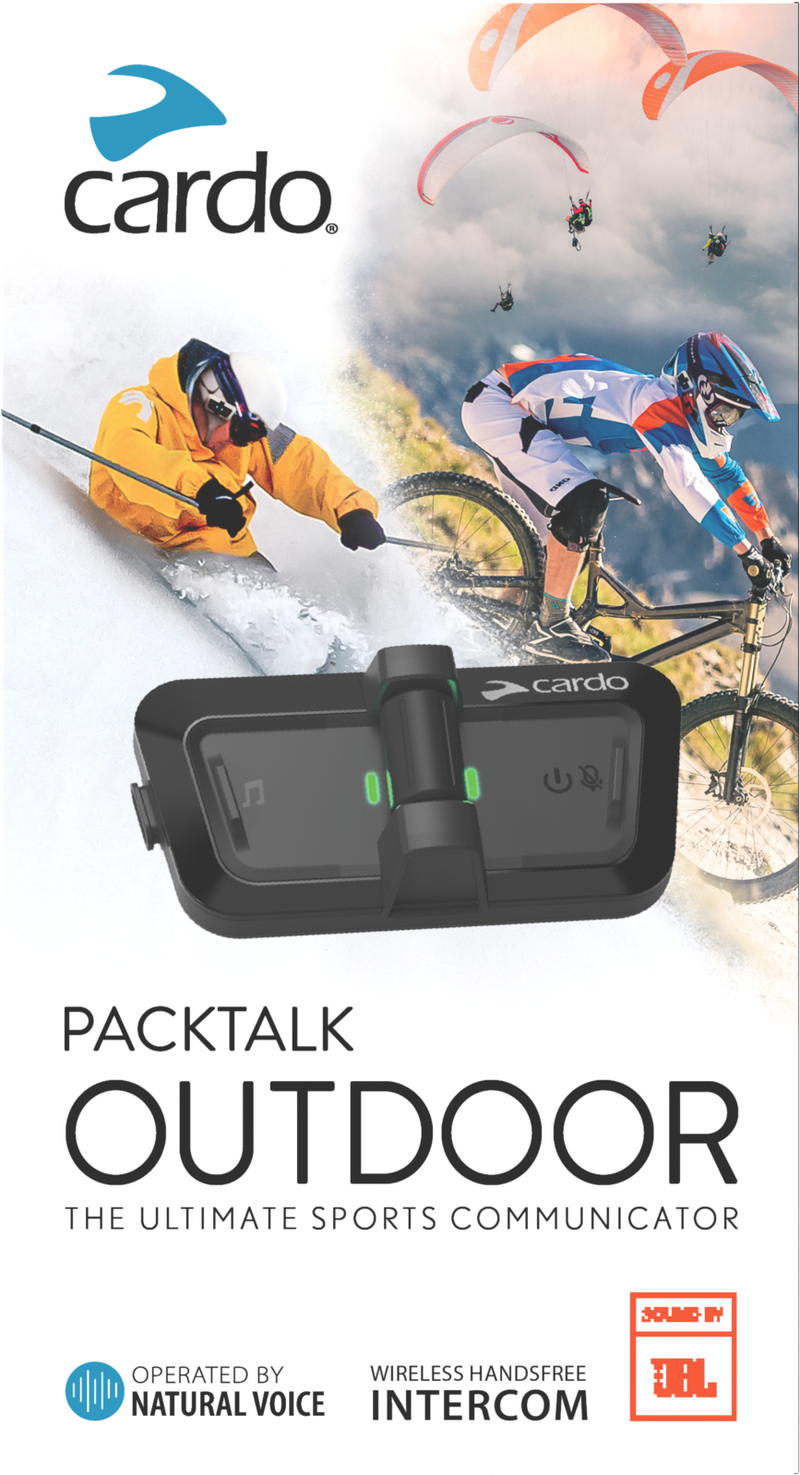 Cardo PalkTalk Outdoor Single and Duo - Black