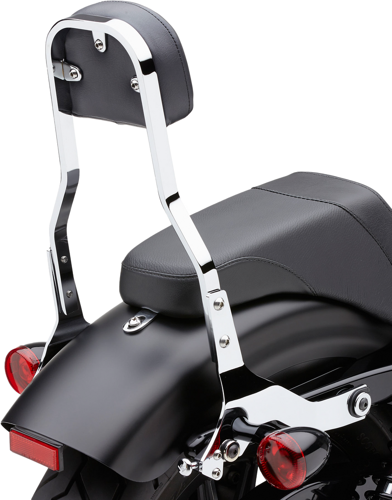 Cobra Detachable Backrest Short Chrome Softail 00-06