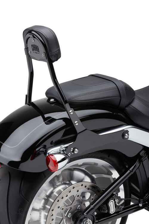 Cobra Detach backrest short - Round Black Flhc/S 2018-2025