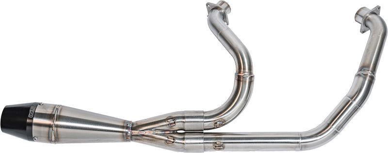 Sawicki Indian Shorty Exhaust - Brushed SS Chief