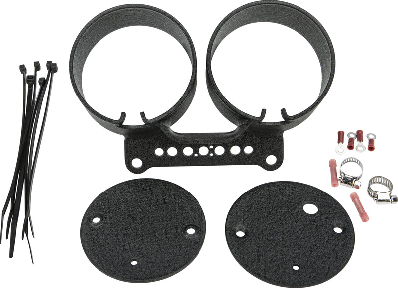Harddrive Dual Gauge Mount Bracket Kit - Black