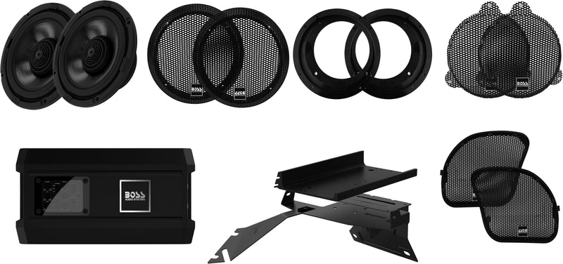 Boss Audio Front Audio Kit - `1998-2024 FLH Fltr