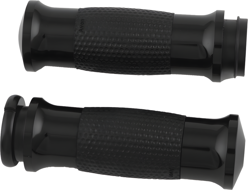 Avon Air Gel Grips - W/Cable Throttle Black — Harley-Davidson Softail Heritage Classic, Softail Fat Boy, Electra Glide Classic (1984-2018)