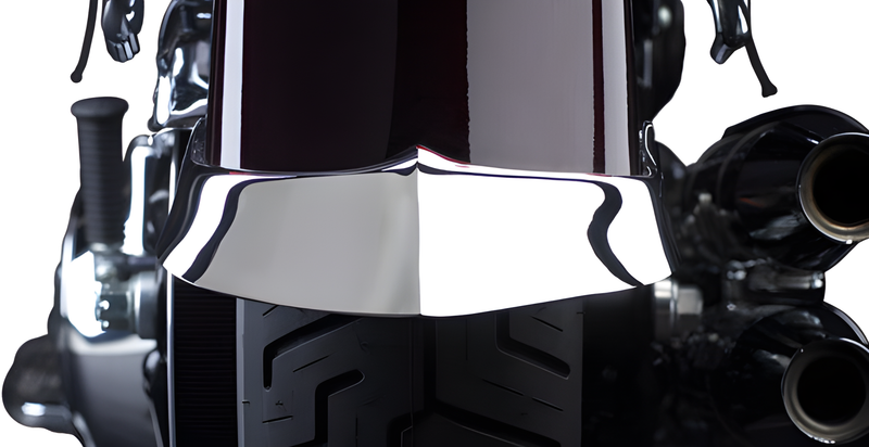 National Cycle Cast Fender Tip - Rear TIP Chrome — Harley-Davidson Softail Fat Boy, Softail Fat Boy Lo (2007-2013)