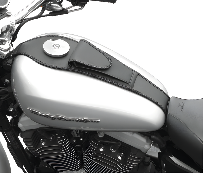 Mustang Motorcycle Solo with Driver Backrest Diamond — 2011-2013 Harley-Davidson Touring