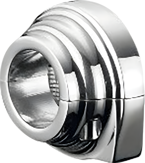 Harddrive Billet Throttle Clamp - Double Cable Screw IN Style Chrome