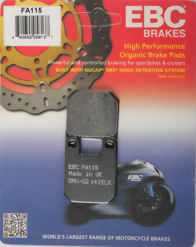 EBC Standard Brake Pads - PAD Fa115 Organic