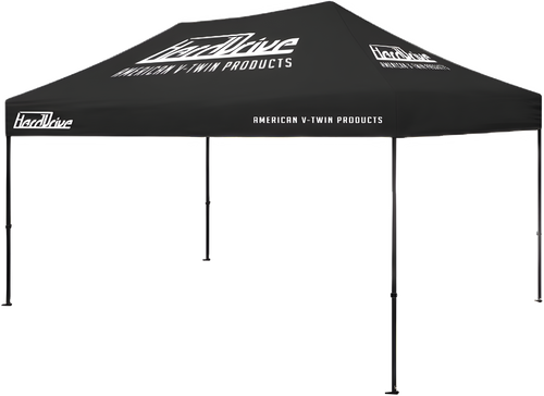 HardDrive Canopy Tent - TOP 10' X 20' Black W/ White Logo
