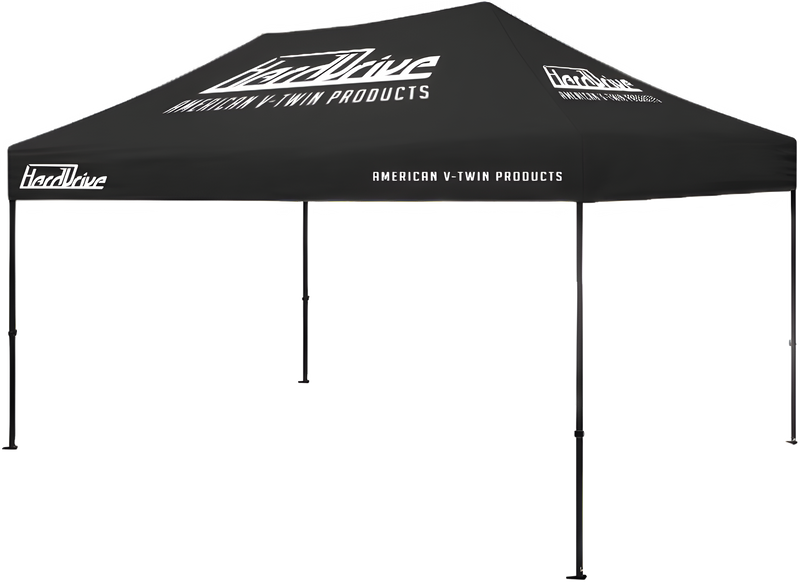 HardDrive Canopy Tent - TOP 10' X 20' Black W/ White Logo