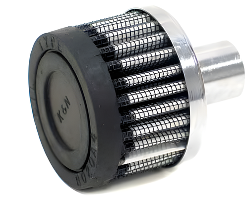 K&N Crankcase Vent Air Filter - Remote Mount