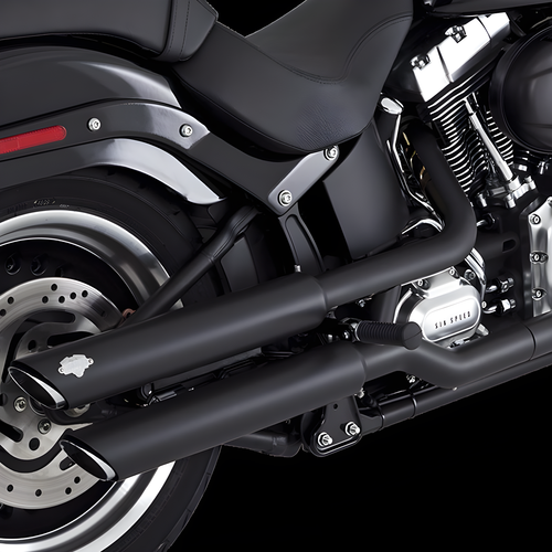 Vance and Hines Twin Slash Slip-Ons — 2007-2017 Harley-Davidson Softail 07