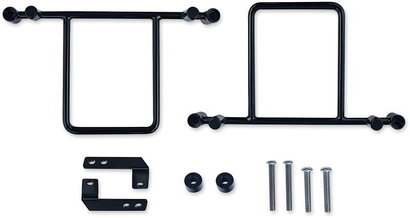 Burly Brand Saddlebag Bracket Kit - FXD 2002-2017 — Harley-Davidson Dyna Wide Glide, Dyna Street Bob, Dyna Low Rider (2002-2017)