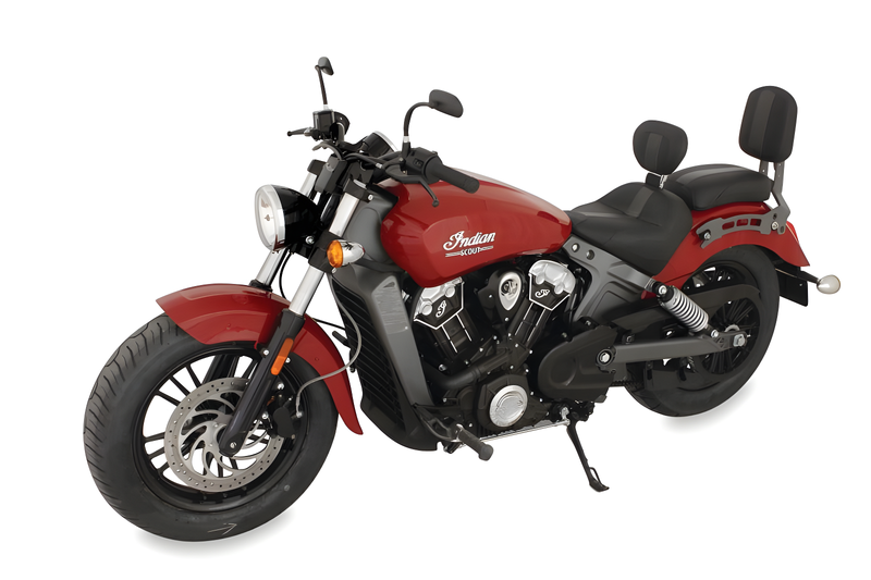 Mustang Motorcycle Solo with Driver Backrest Original — 2015-2021 Indian Motorcycle Touring