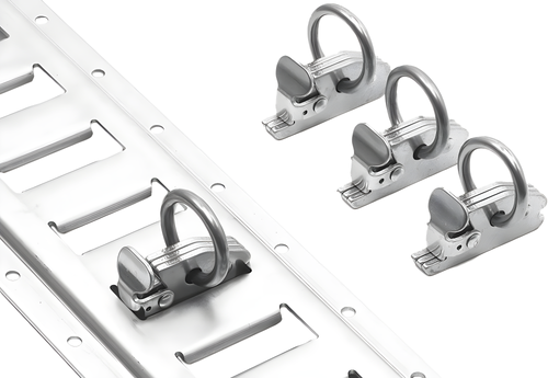 Powertye E-Track Clips w/O-Ring - O-Ring Clips 4/PK