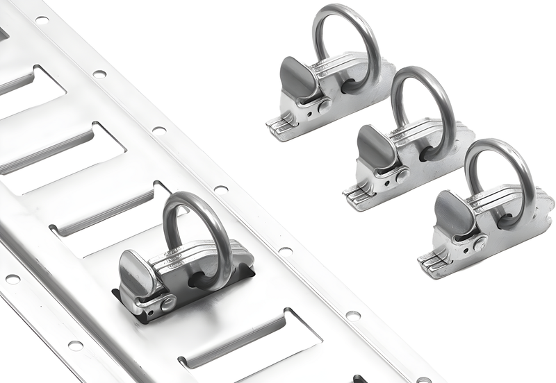 Powertye E-Track Clips w/O-Ring - O-Ring Clips 4/PK