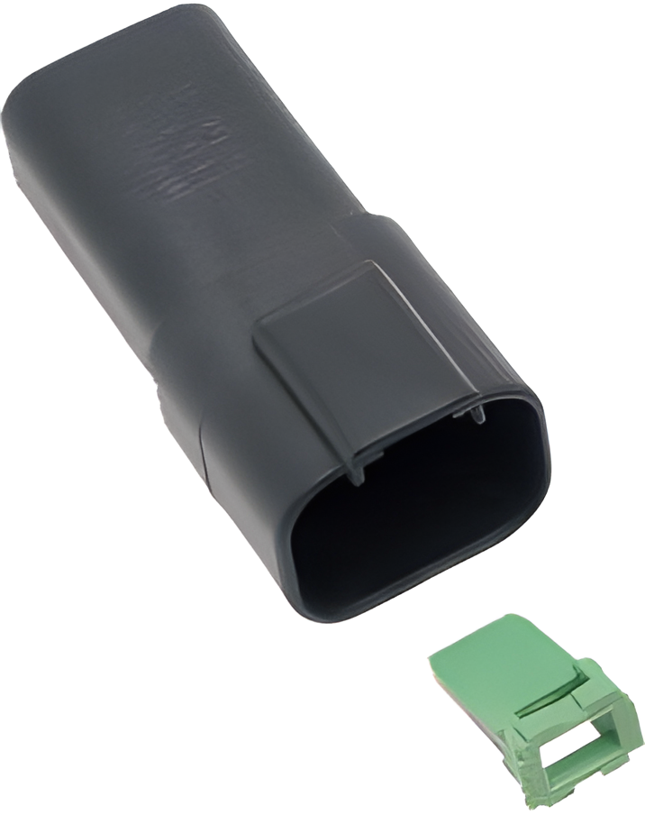 NAMZ Custom Cycle Deutsch DT Receptacle and Wedgelock - Rcptcl & Wdglck Hd# 721…