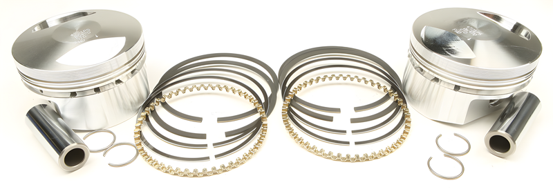 Wiseco V-Twin Piston Kit - 1200 EVO Sportster 10.5:1 Comp — Harley-Davidson Electra Glide Classic, Sportster 883, Softail Custom (1984-1999)