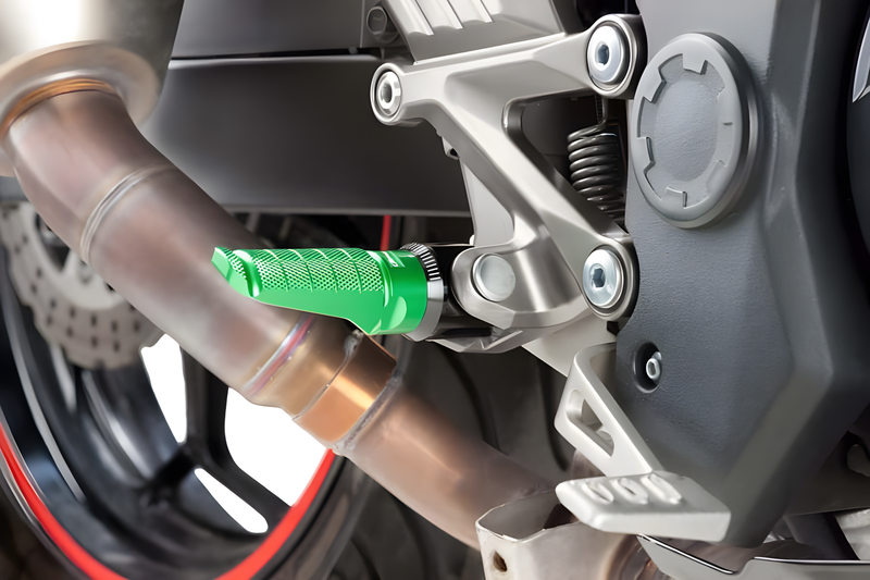 PUIG Hi-Tech Footpegs - Racing Green