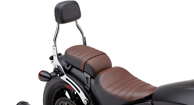 Cobra Detach Backrest Mini - Chrome Scout Bobber 2018-2025 — Indian Motorcycle Scout (2018-2025)