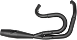 Sawicki 2-into-1 Shorty Cannon Slip-On - Big Inch Black - Harley Dyna