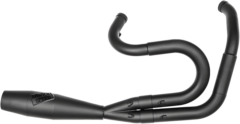Sawicki 2in1 Dyna Shorty Cannon Big Inch Black — Harley-Davidson Dyna Wide Glide, Dyna Low Rider, Dyna Super Glide (1983-2020)