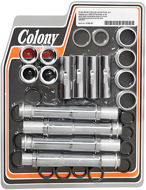 Colony Machine Pushrod Cover Conversion & Adaptor Kit - W/Adaptor 1990-2003 XL — Harley-Davidson (1990-2003)