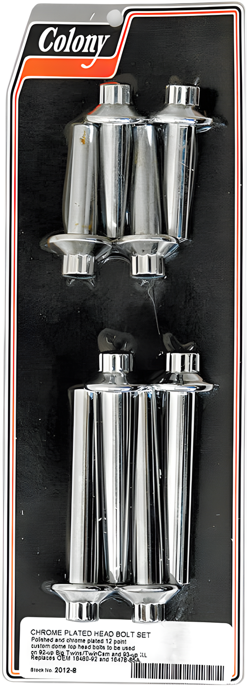 Colony Machine Headbolt Kit - Chrome BT 1992-2016 AND XL 93-UP