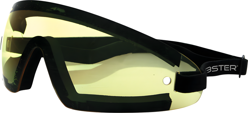 Bobster Wrap Around Goggles - Sunglasses Black W/Yellow Lens