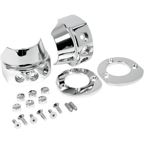 Hawg Halters Inc Hand Controls - 3btn Switch Housing Assm Chrome — Harley-Davidson (2008-2026)